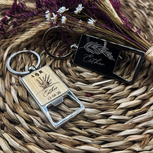 Llavero Abridor de Bambú - Modelo BD10