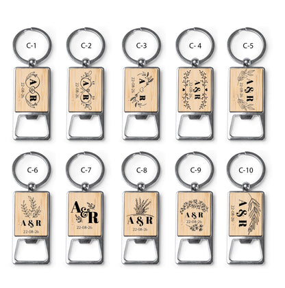 Llavero Abridor de Bambú - Modelo BD10