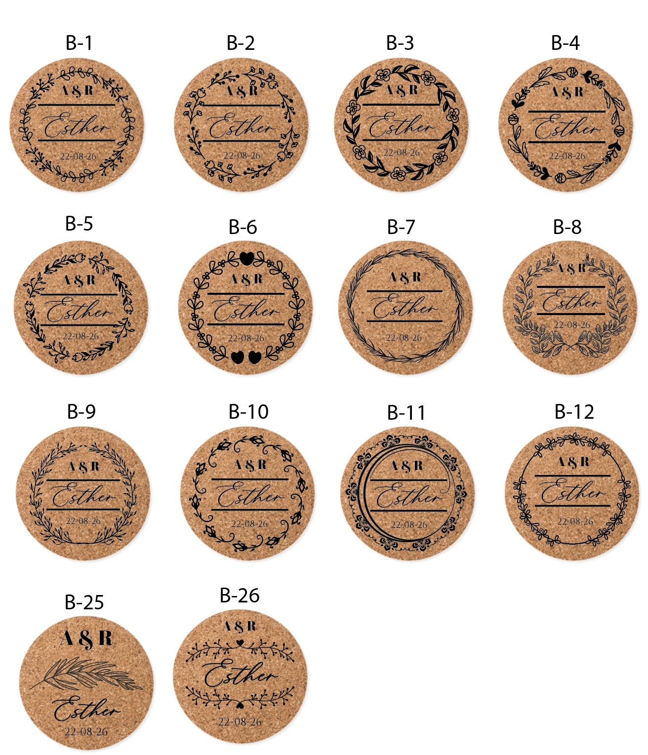 Posavasos de Corcho - Modelo BD13