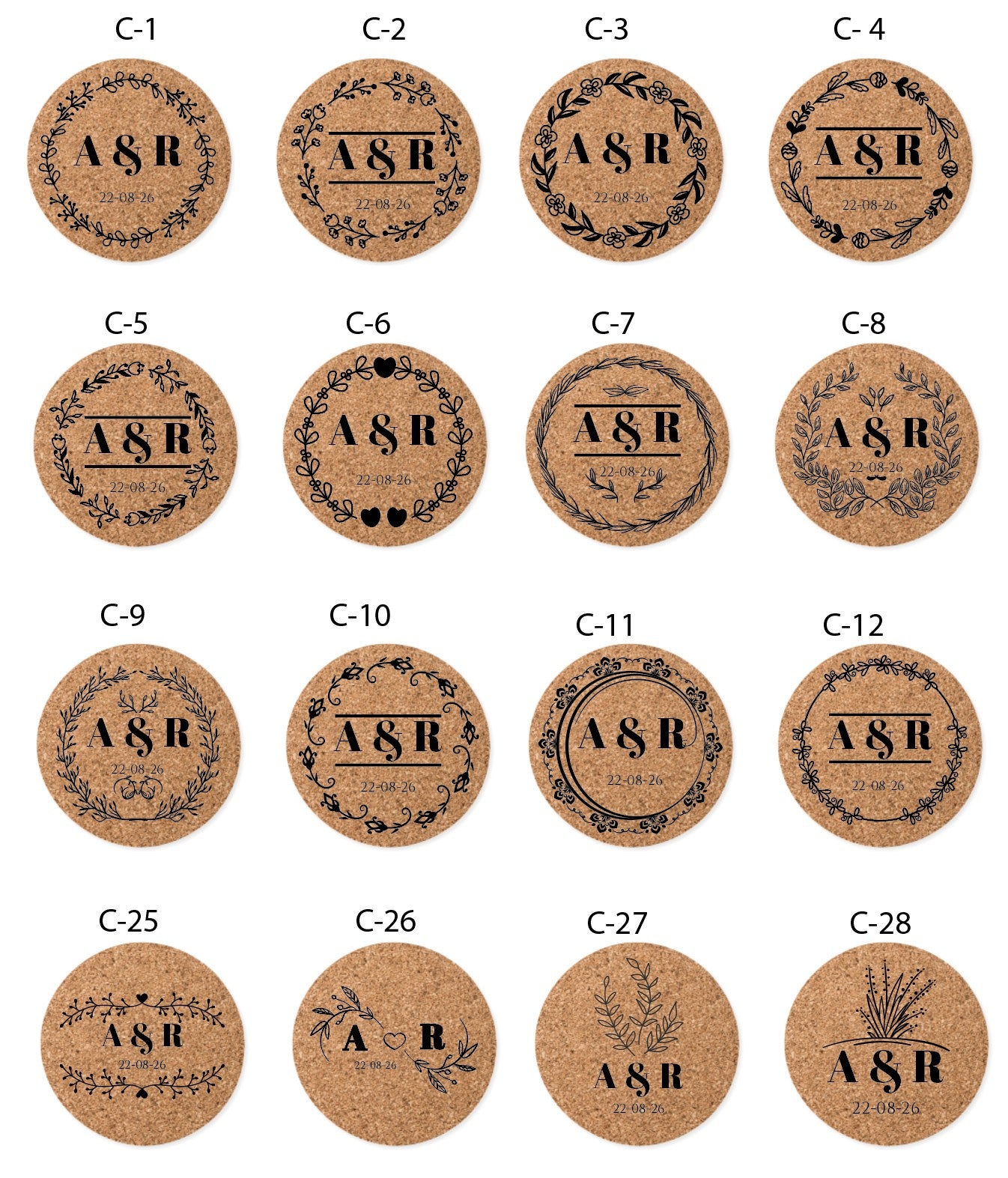 Posavasos de Corcho - Modelo BD13