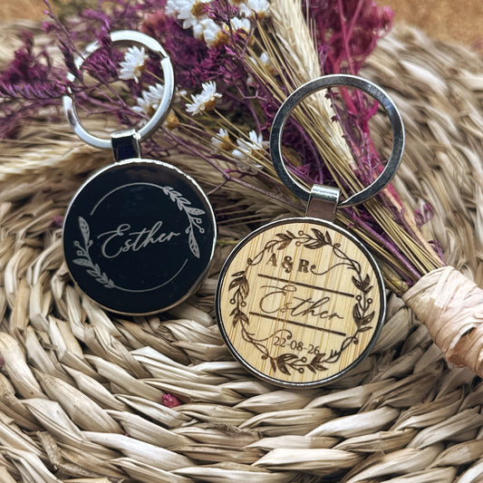 Llavero de Bambú - Modelo BD14