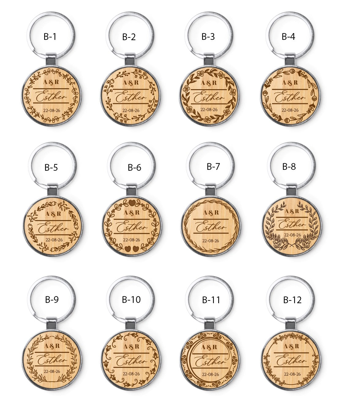 Llavero de Bambú - Modelo BD14