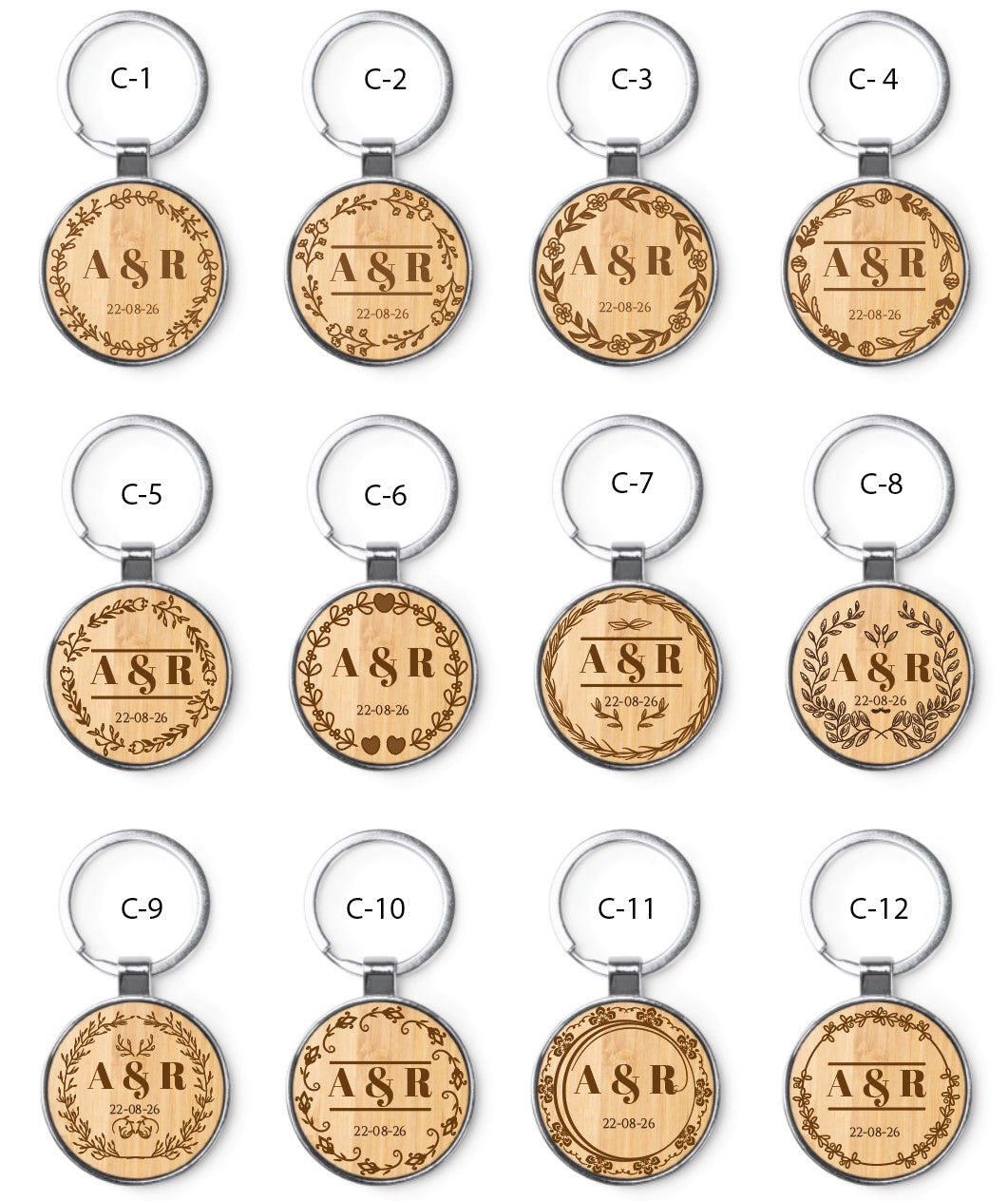 Llavero de Bambú - Modelo BD14