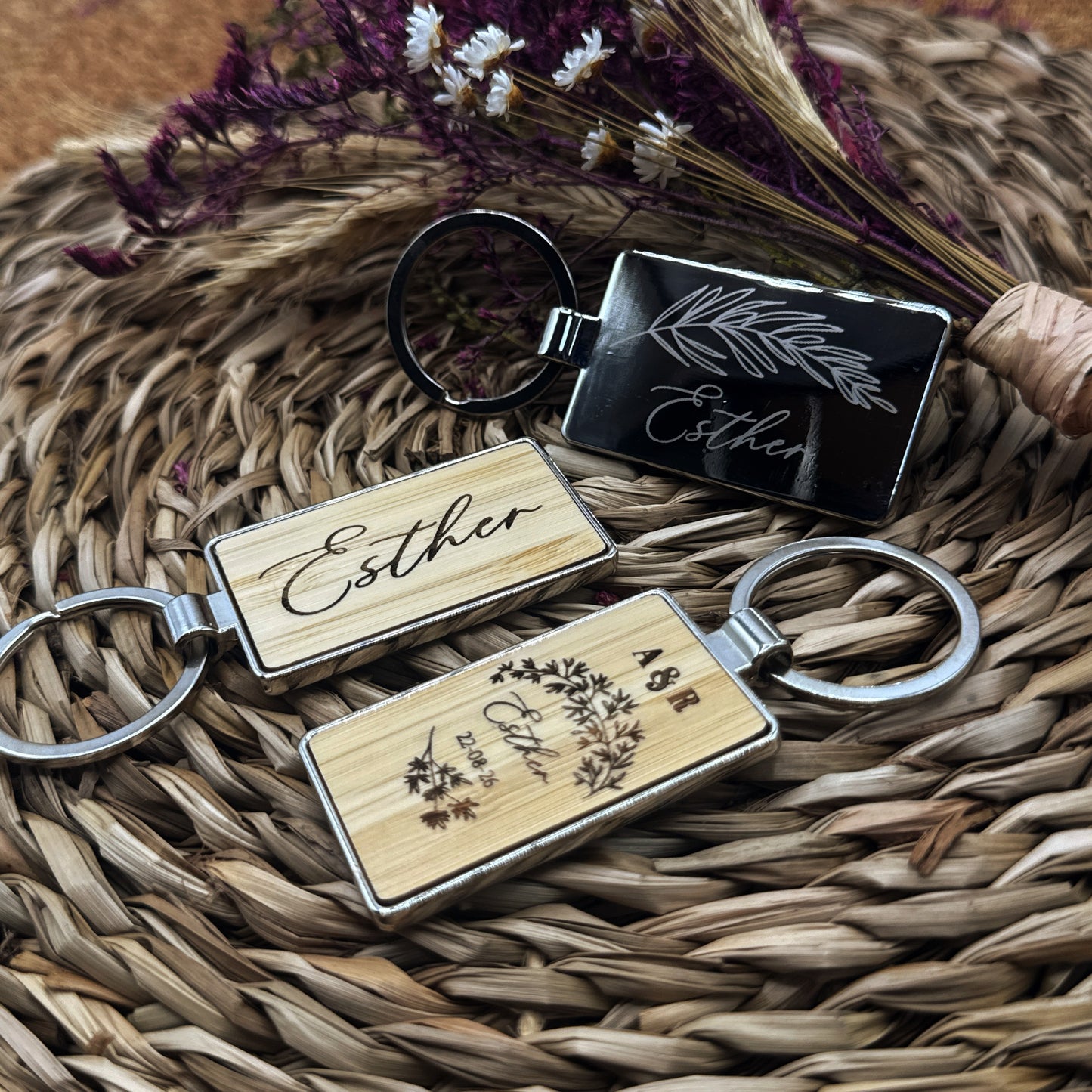 Llavero de Bambú - Modelo BD15