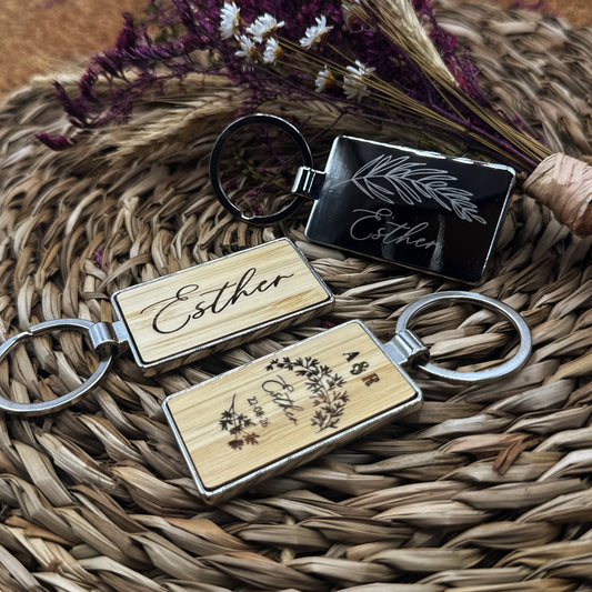 Llavero de Bambú - Modelo BD15