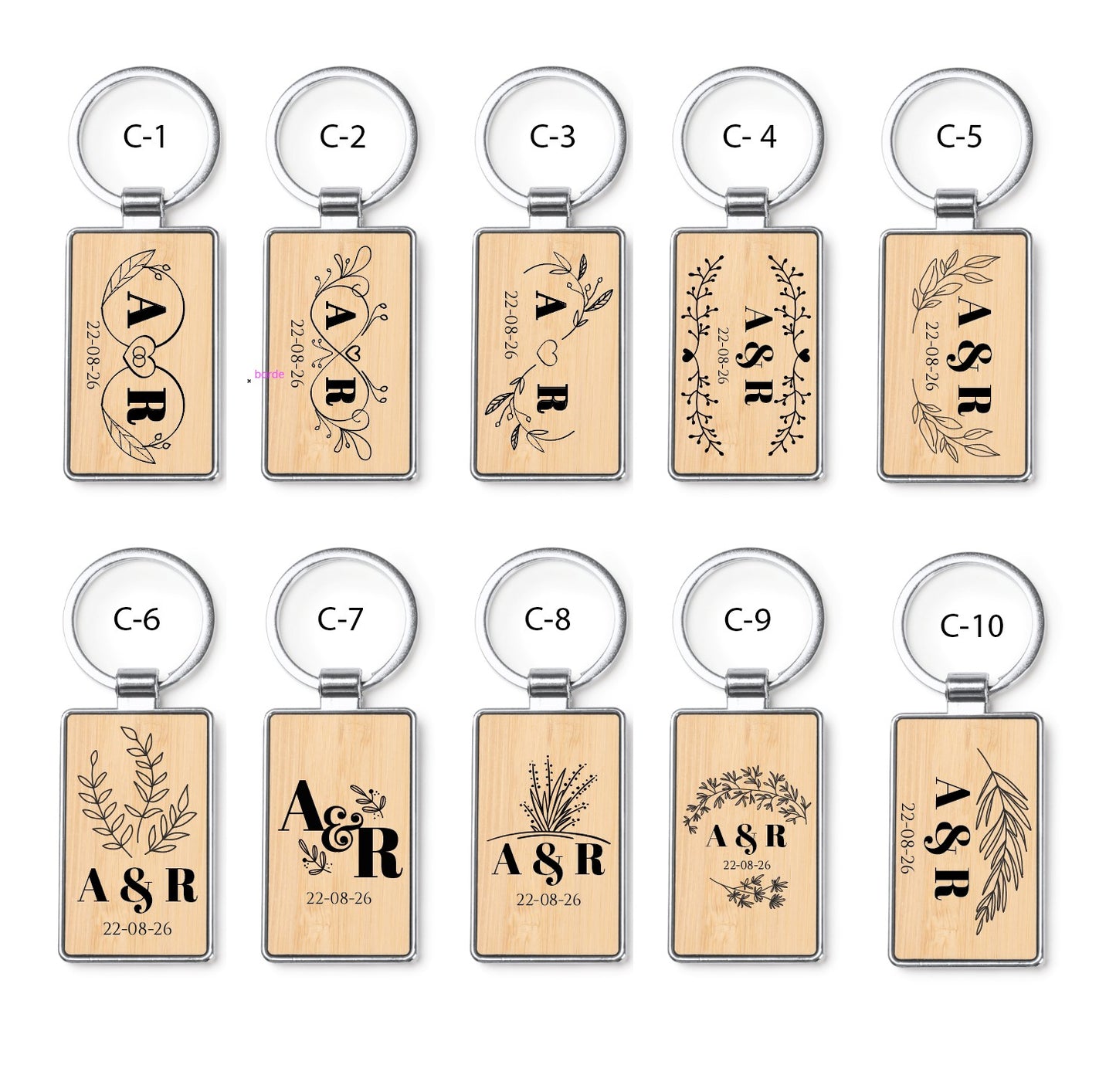 Llavero de Bambú - Modelo BD15