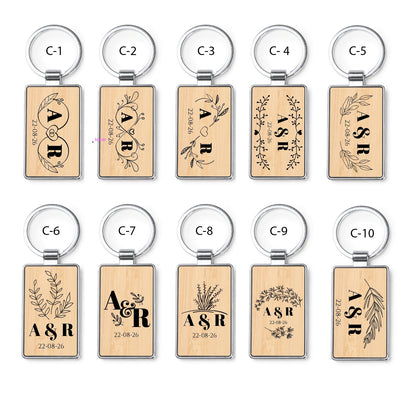 Llavero de Bambú - Modelo BD15