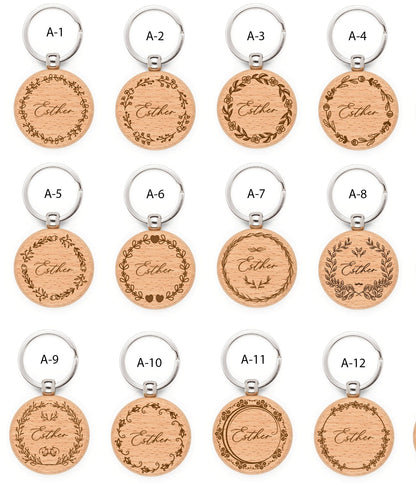 Llavero de Madera  - Modelo BD1