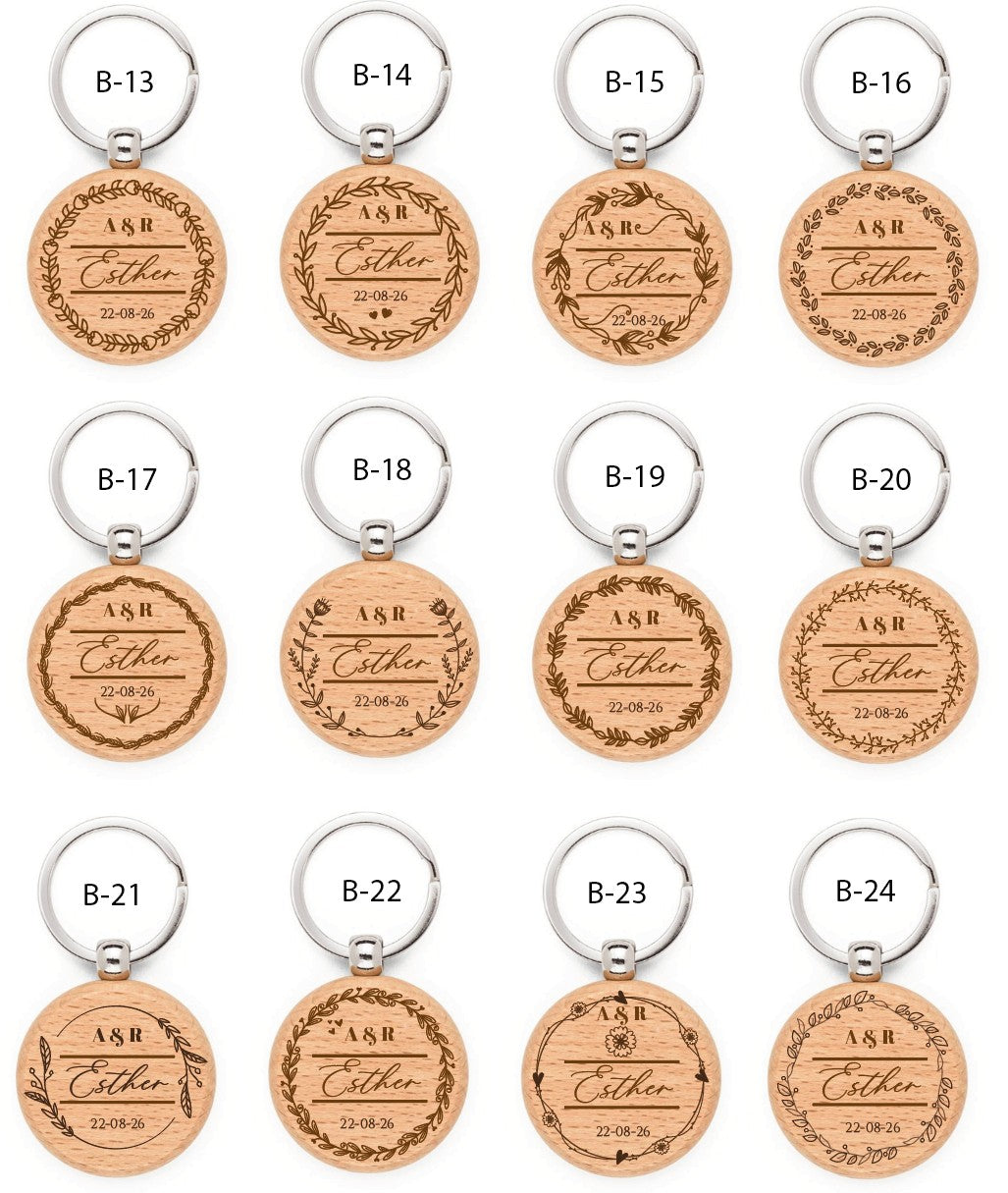 Llavero de Madera  - Modelo BD1