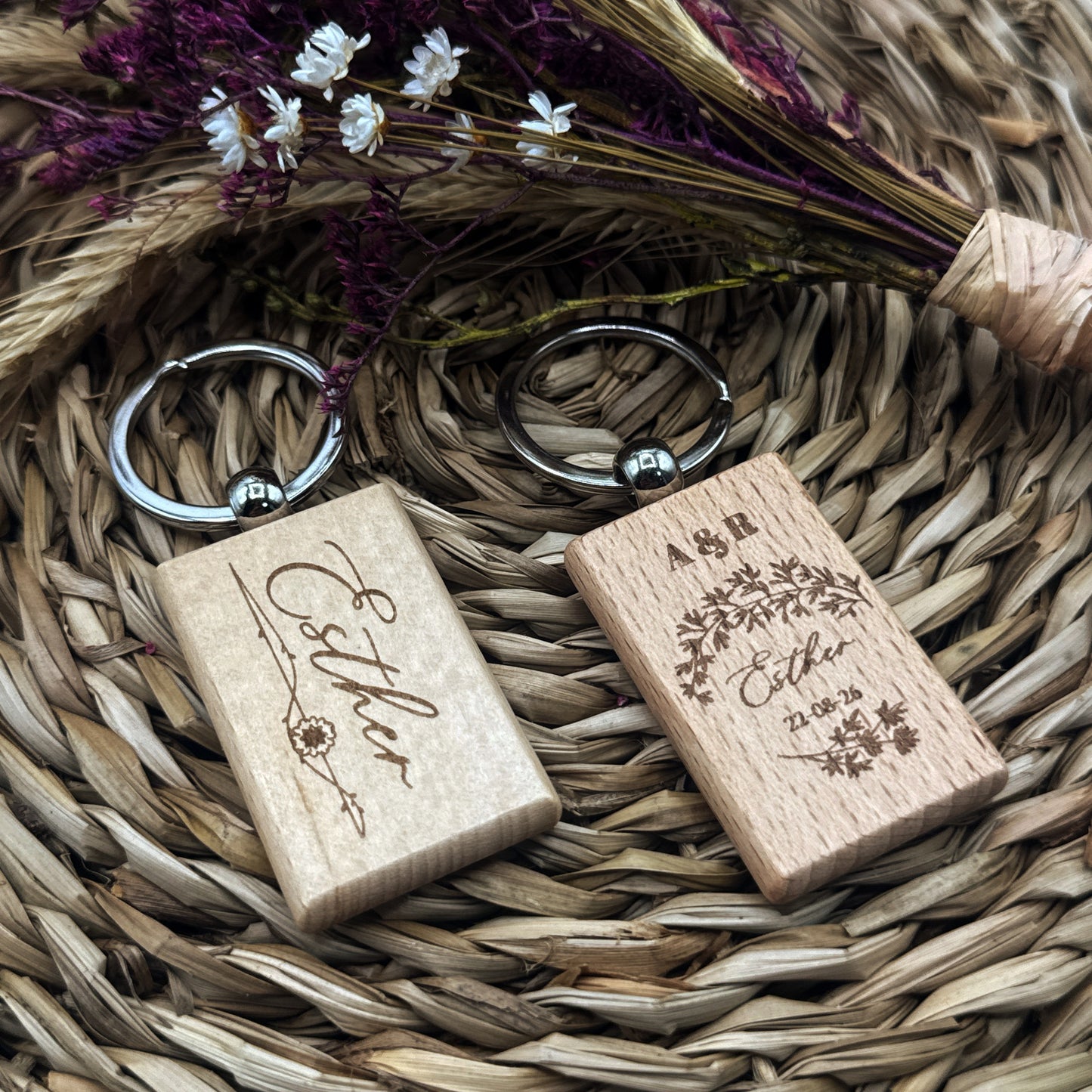 Llavero de Madera  - Modelo BD2