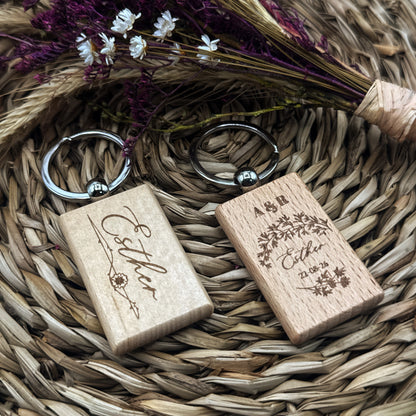 Llavero de Madera  - Modelo BD2