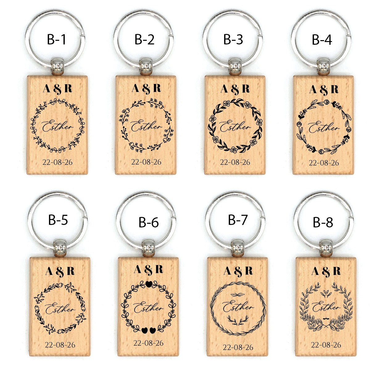 Llavero de Madera  - Modelo BD2