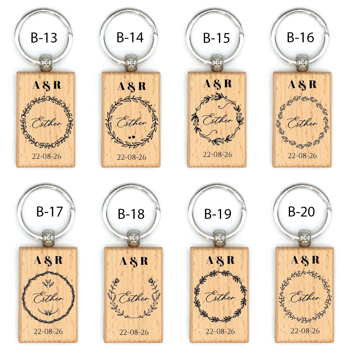 Llavero de Madera  - Modelo BD2