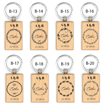 Llavero de Madera  - Modelo BD2