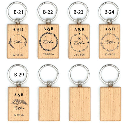 Llavero de Madera  - Modelo BD2