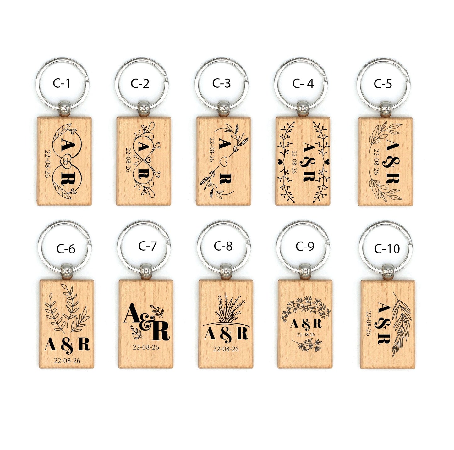 Llavero de Madera  - Modelo BD2