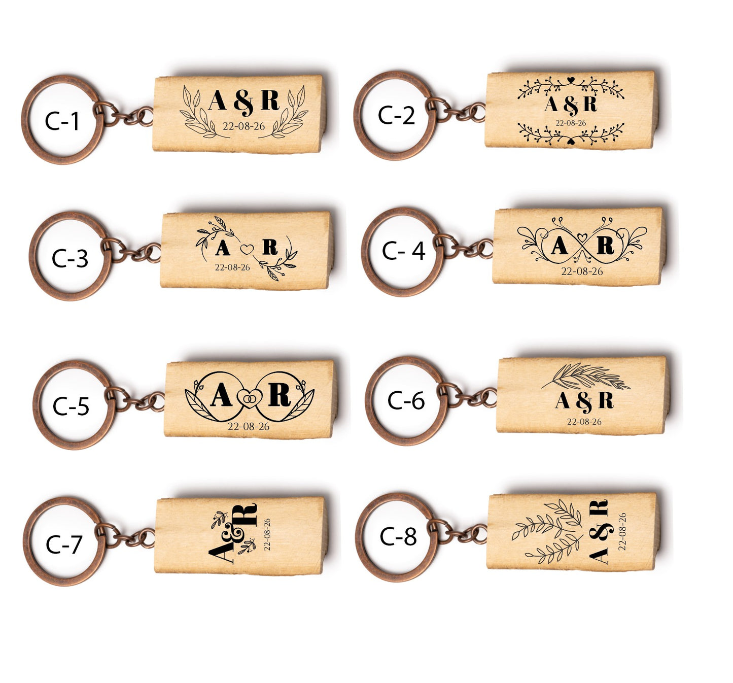 Llavero de Madera - Modelo BD6