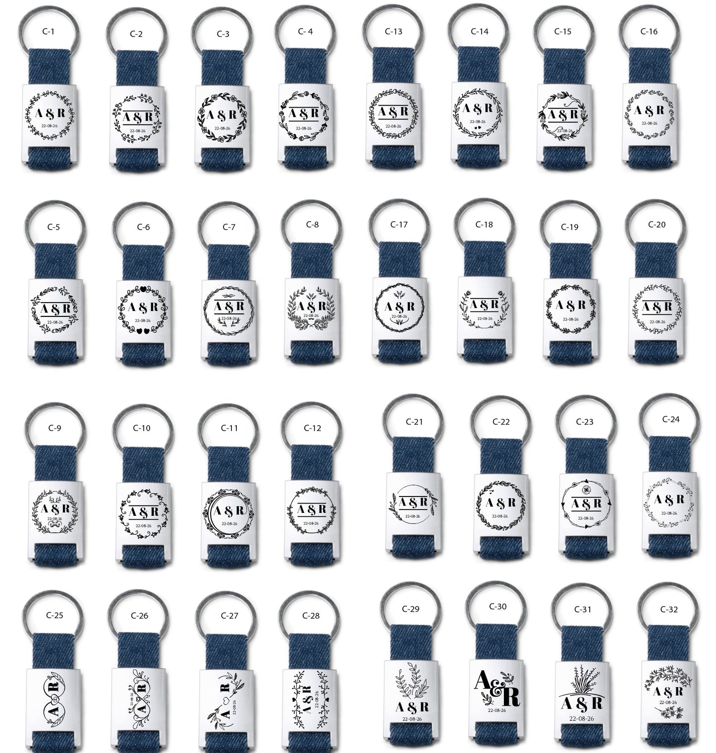 Llavero de Tela Metálico - Modelo BD9