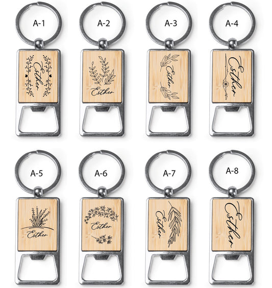 Llavero Abridor de Bambú - Modelo BD10