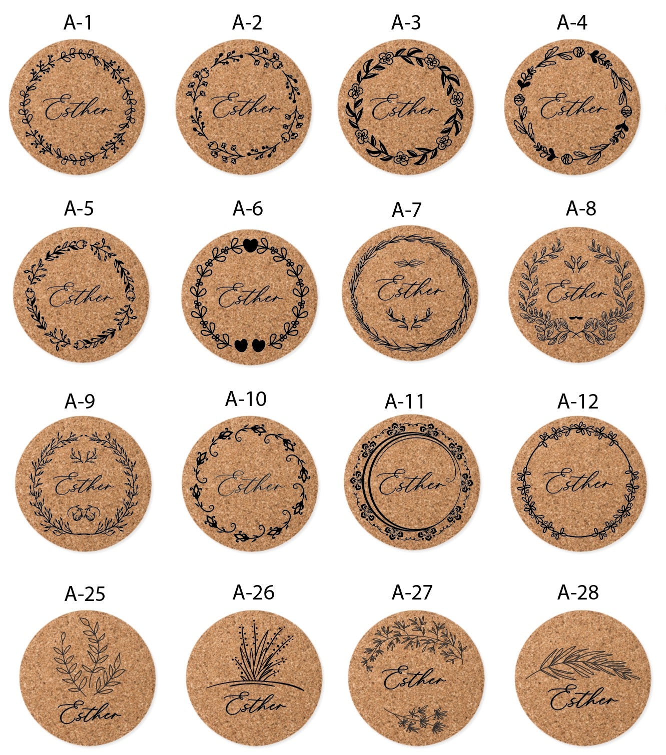 Posavasos de Corcho - Modelo BD13