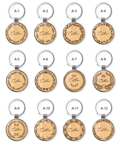 Llavero de Bambú - Modelo BD14