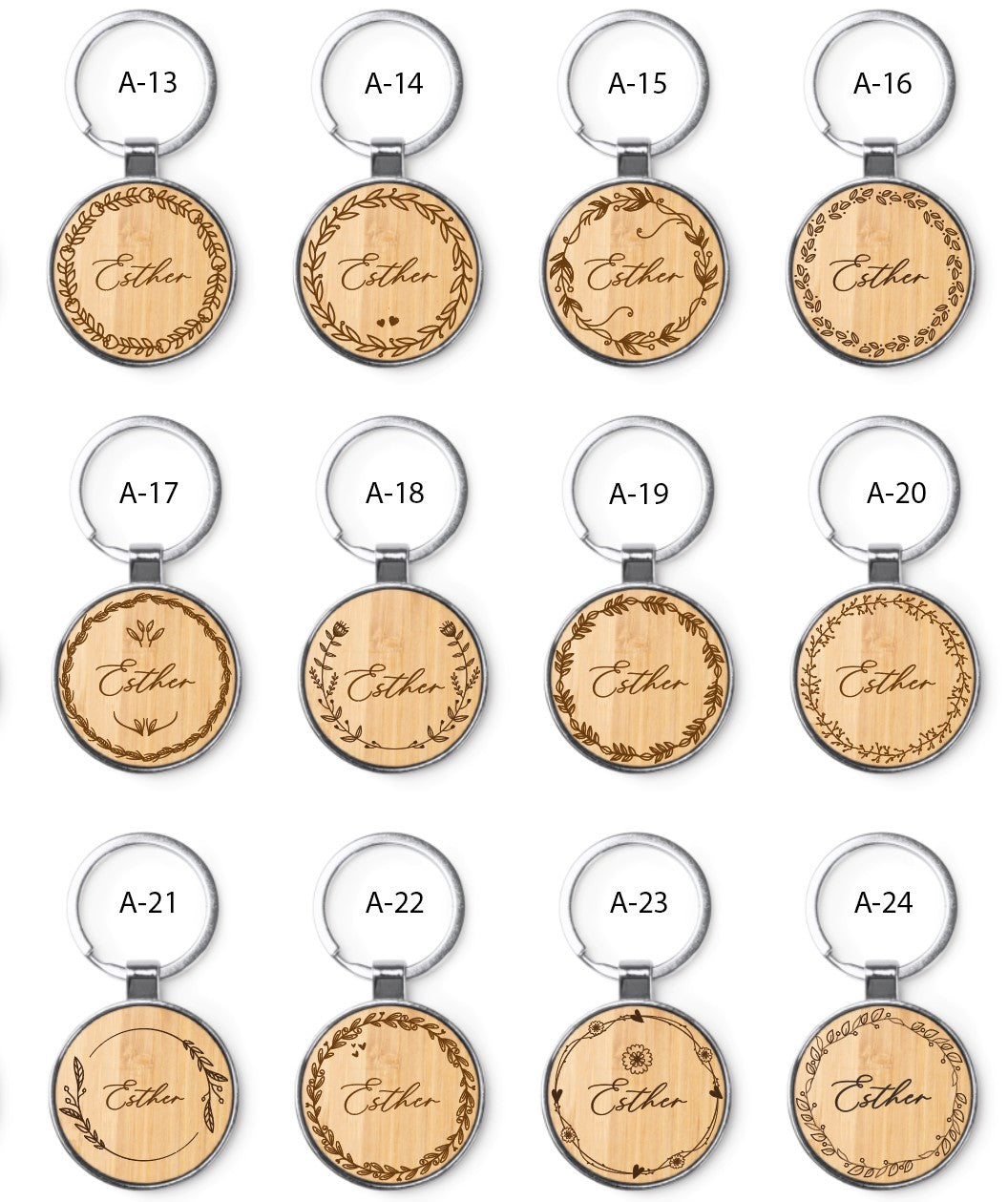 Llavero de Bambú - Modelo BD14