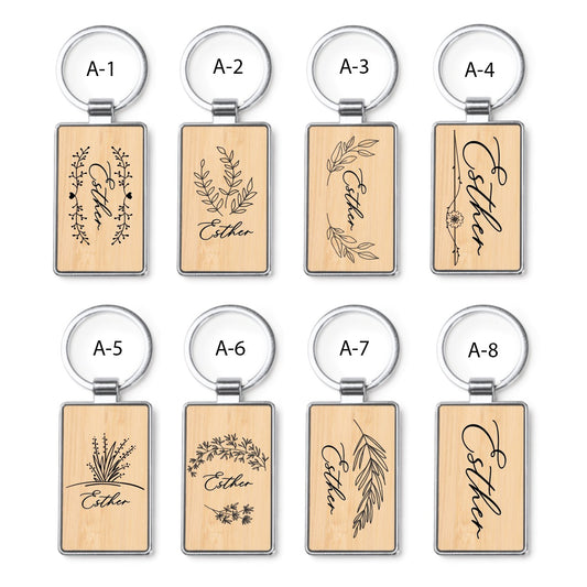 Llavero de Bambú - Modelo BD15