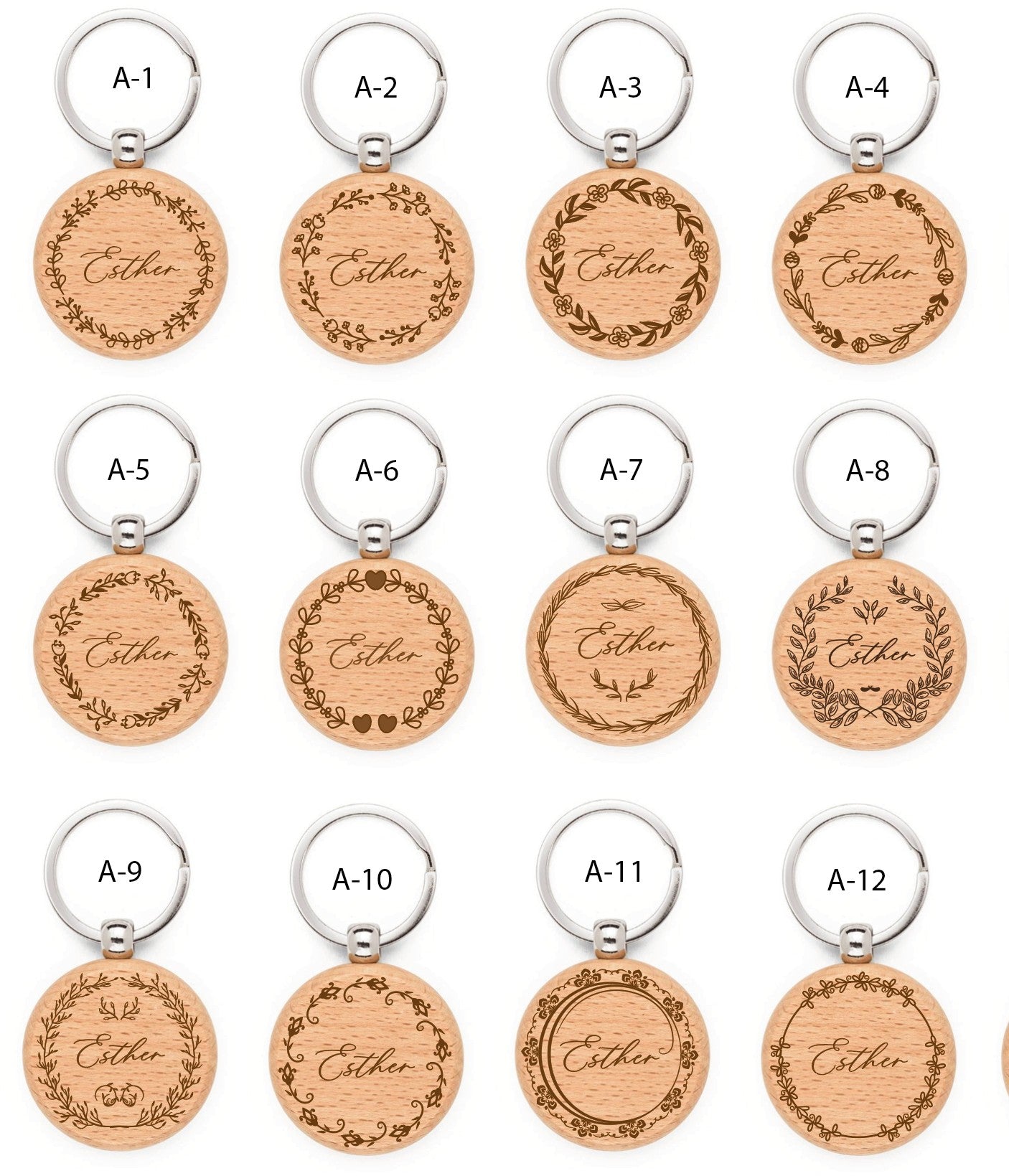 Llavero de Madera  - Modelo BT1