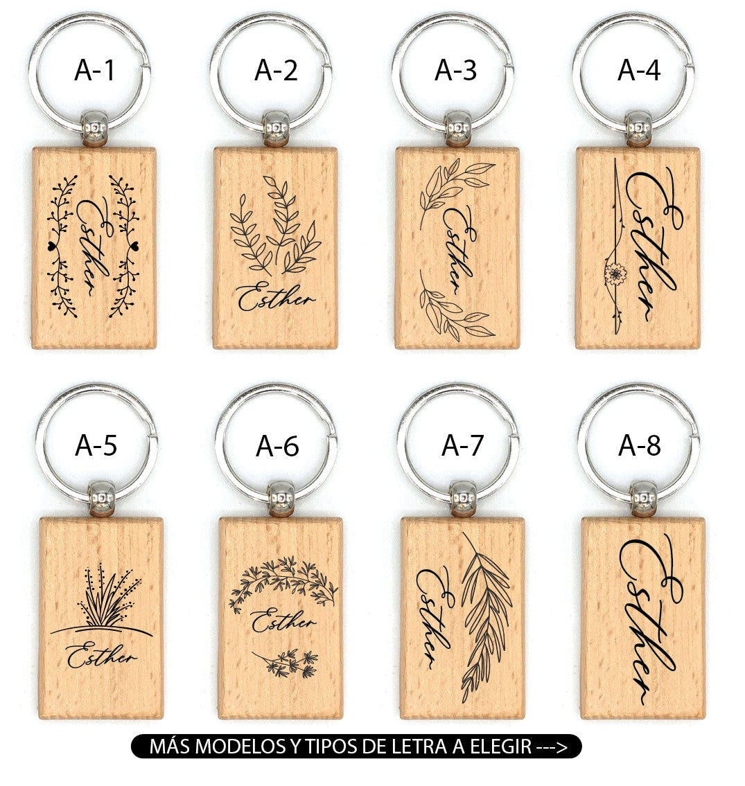Llavero de Madera  - Modelo BT2