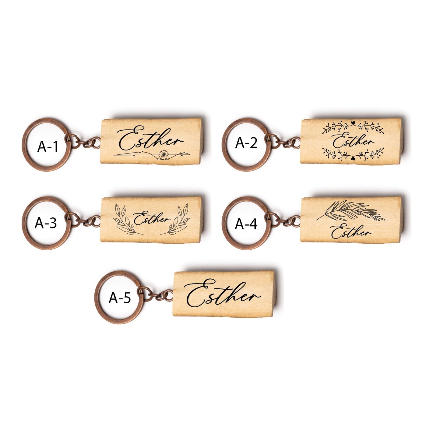 Llavero de Madera - Modelo BD6