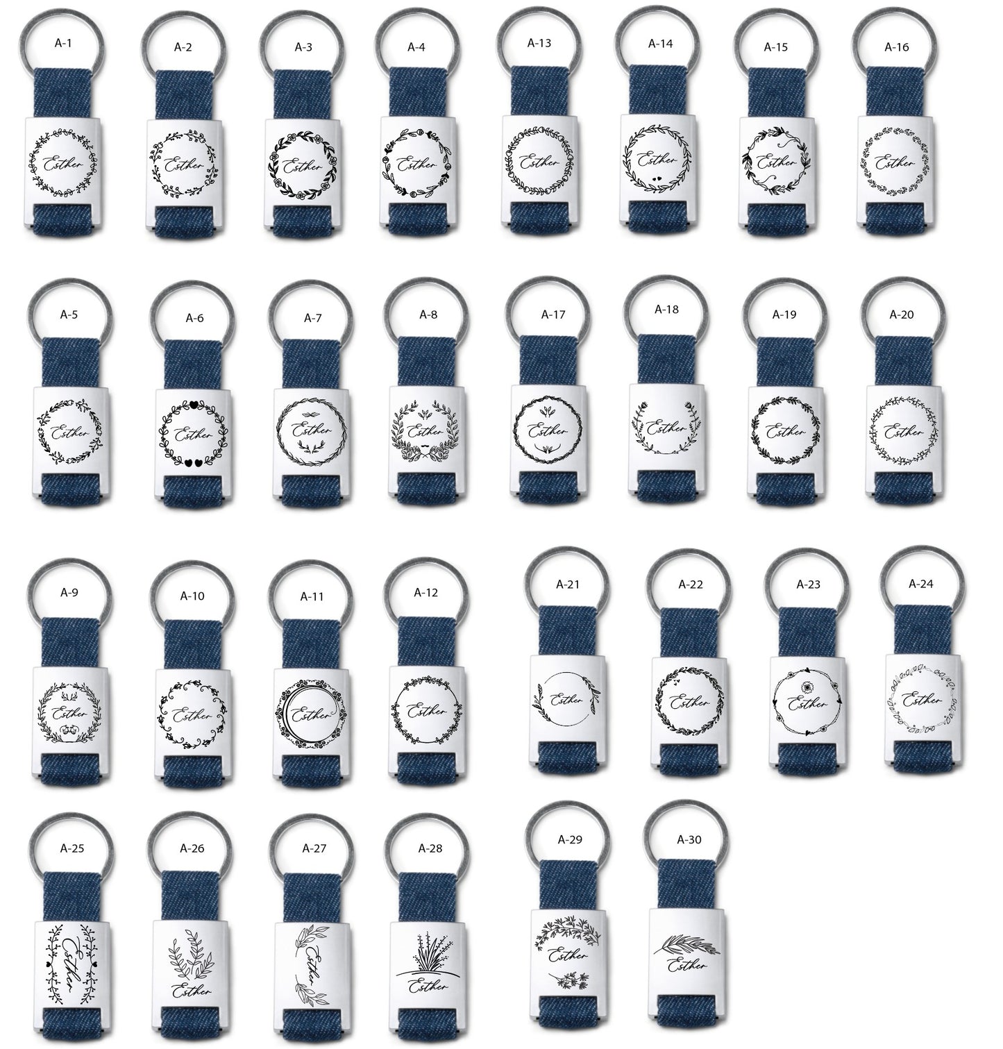 Llavero de Tela Metálico - Modelo BT9
