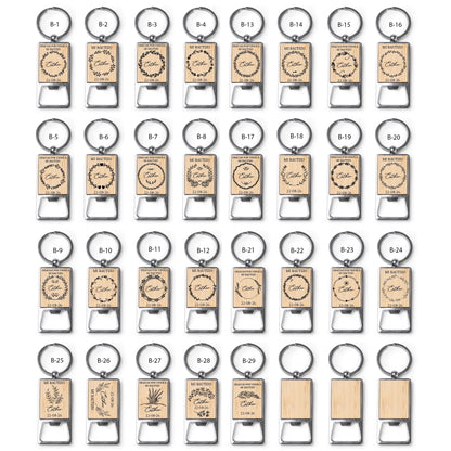 Llavero Abridor de Bambú - Modelo BT10