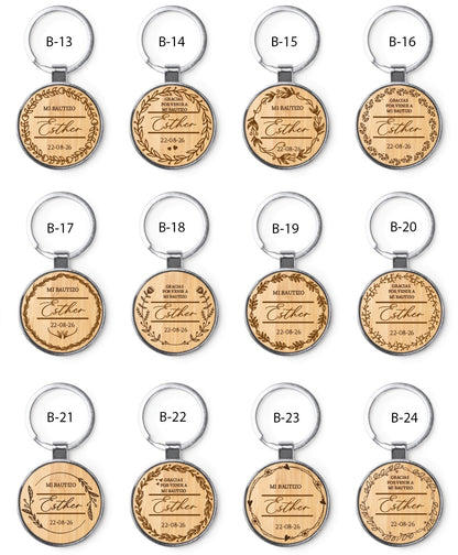 Llavero de Bambú - Modelo BT14