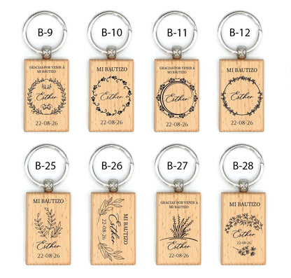 Llavero de Madera  - Modelo BT2