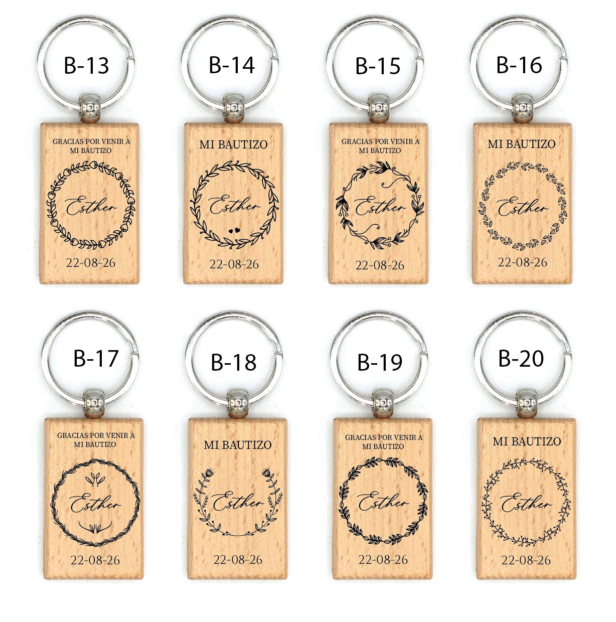 Llavero de Madera  - Modelo BT2