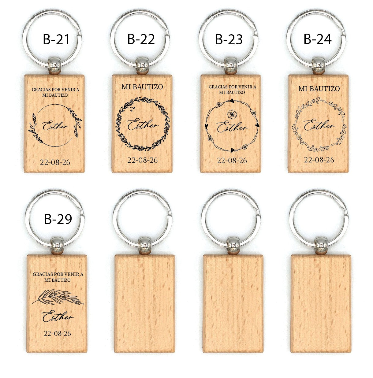 Llavero de Madera  - Modelo BT2