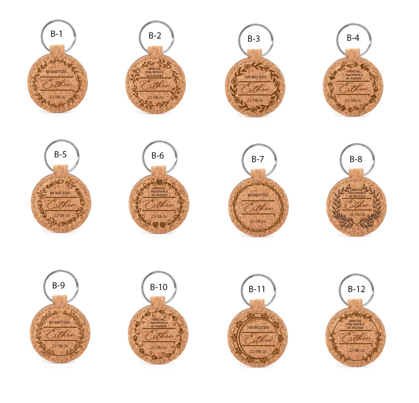 Llavero de Corcho  - Modelo BT4