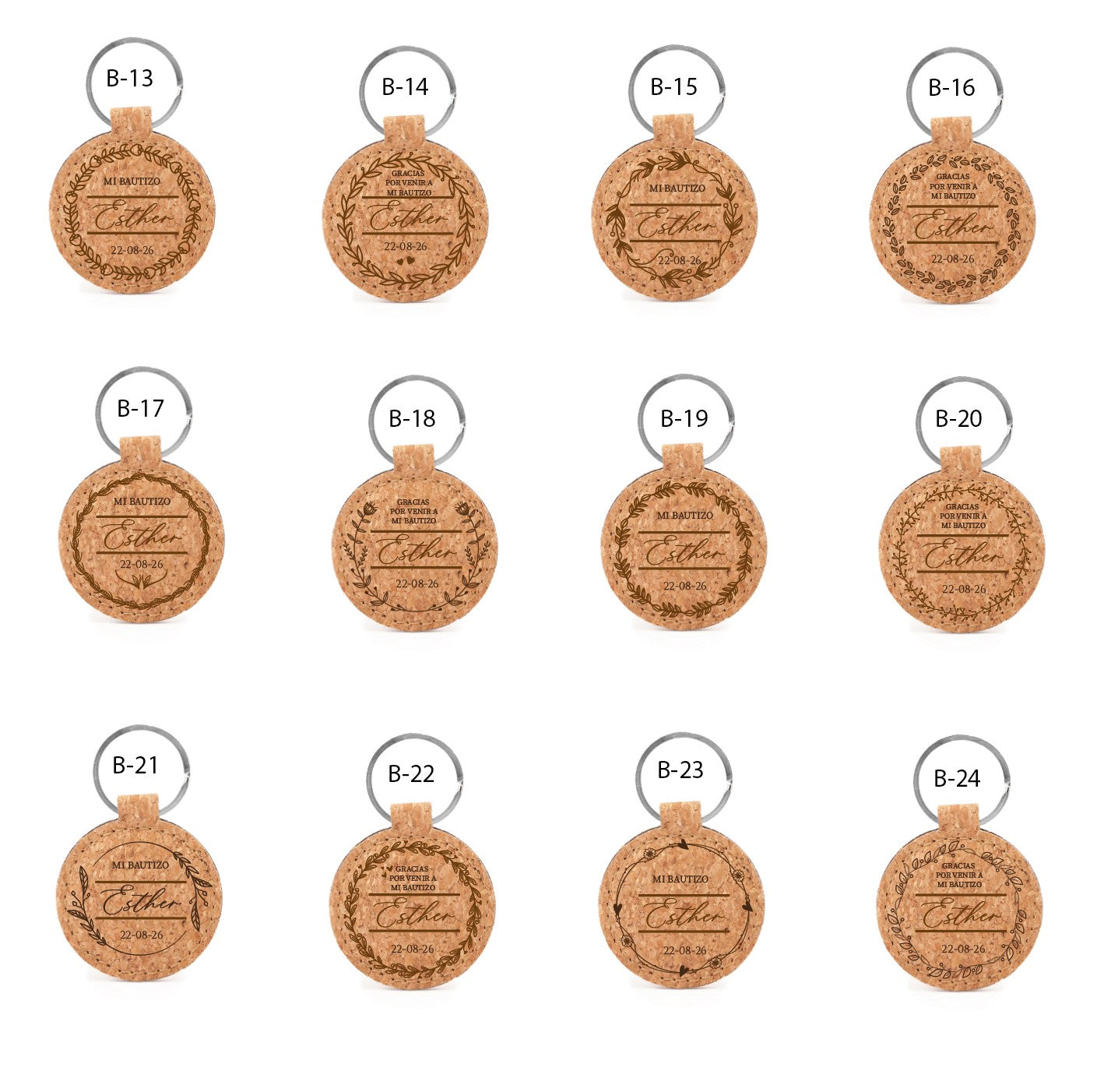 Llavero de Corcho  - Modelo BT4