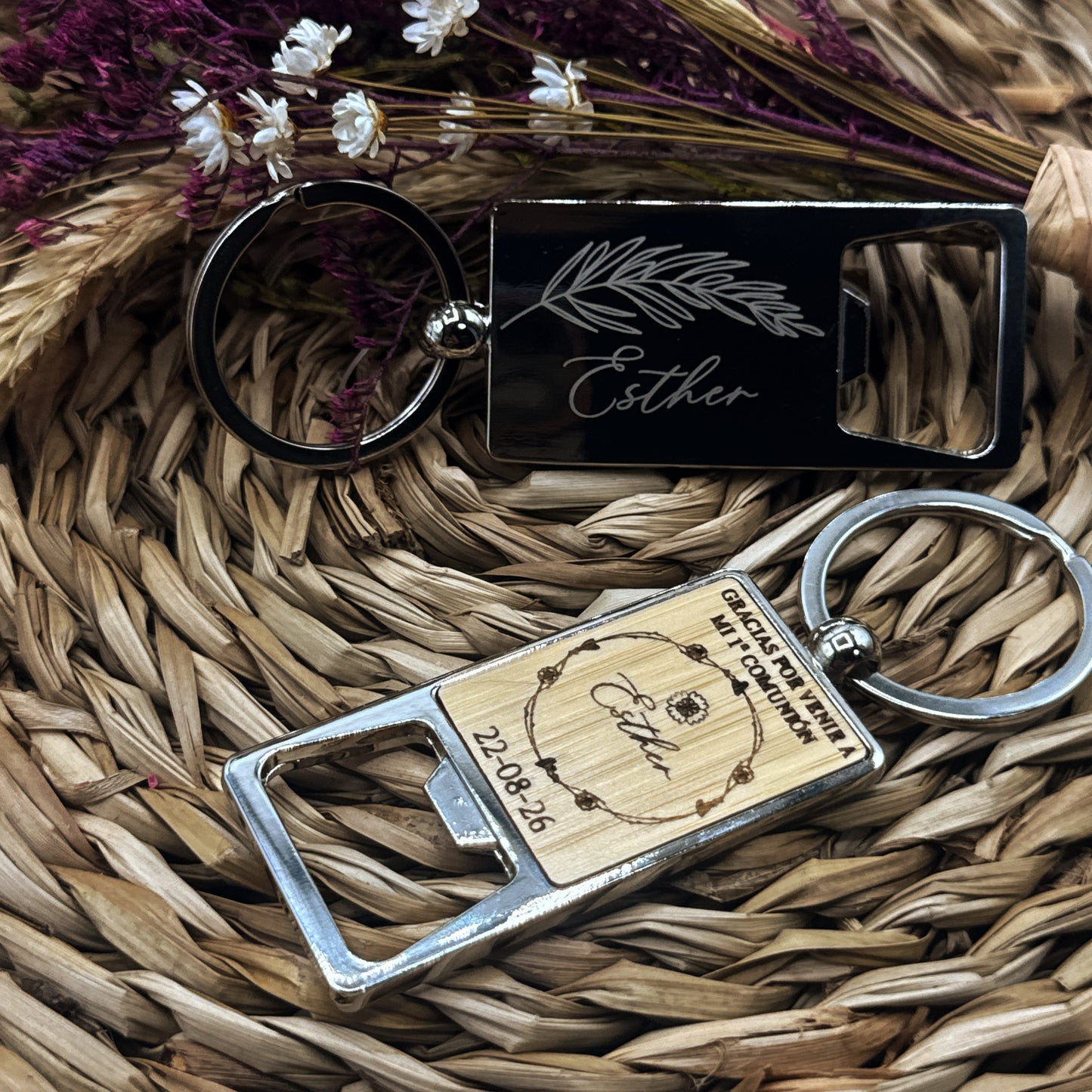 Llavero Abridor de Bambú - Modelo CM10