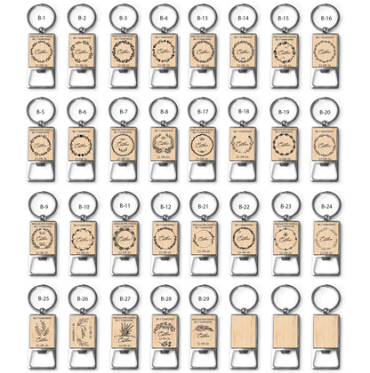 Llavero Abridor de Bambú - Modelo CM10