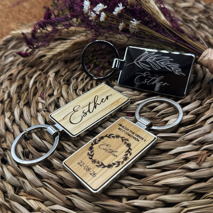 Llavero de Bambú - Modelo CM15