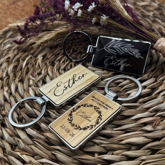 Llavero de Bambú - Modelo CM15