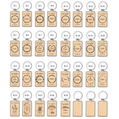 Llavero de Bambú - Modelo CM15