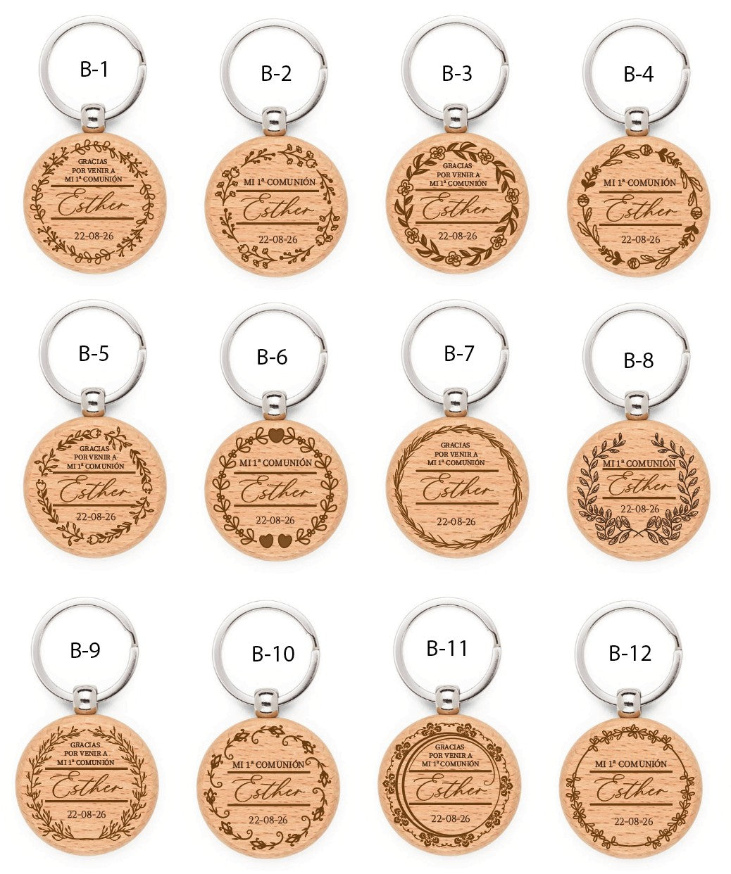 Llavero de Madera  - Modelo CM1