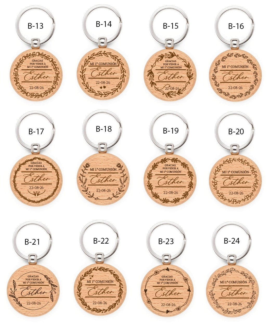 Llavero de Madera  - Modelo CM1