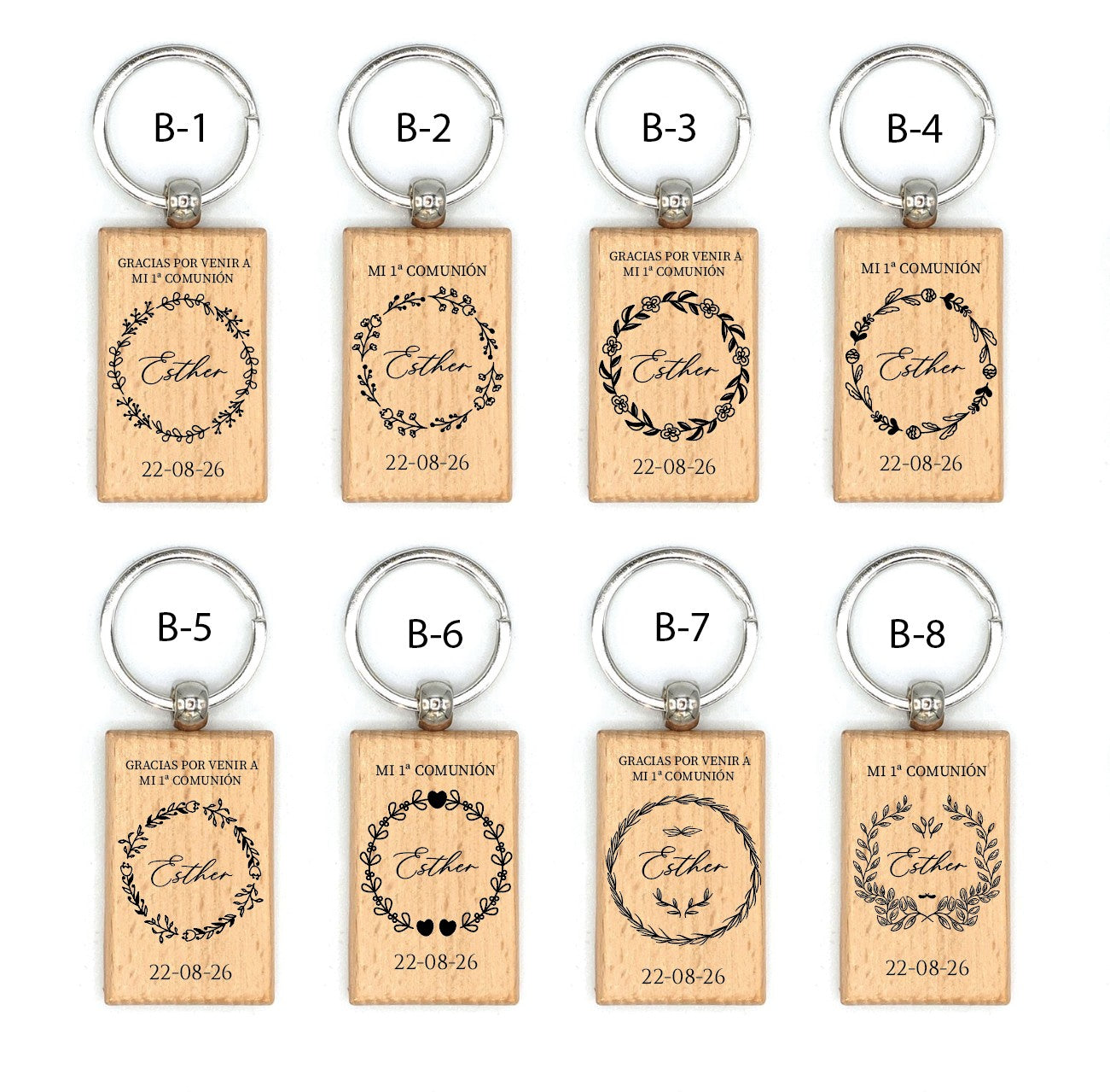 Llavero de Madera  - Modelo CM2