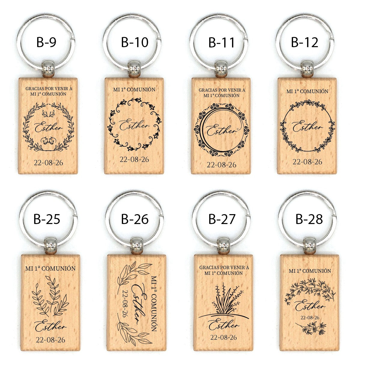 Llavero de Madera  - Modelo CM2