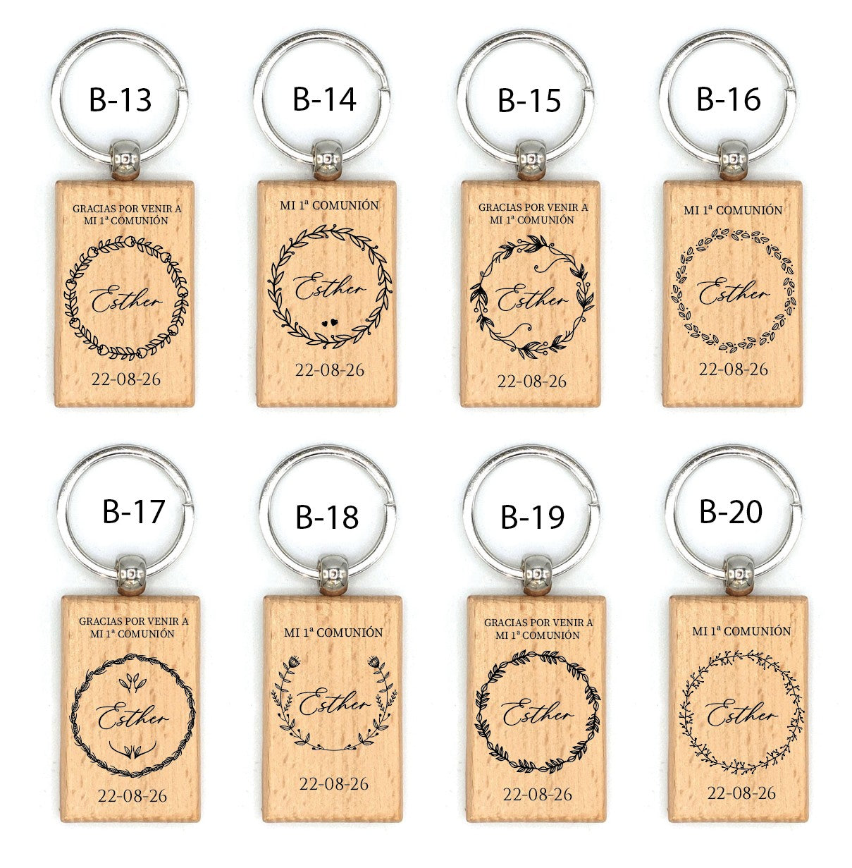 Llavero de Madera  - Modelo CM2