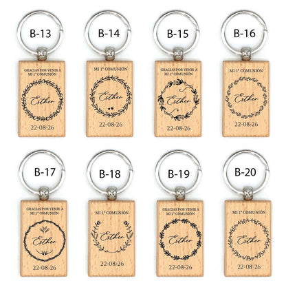 Llavero de Madera  - Modelo CM2