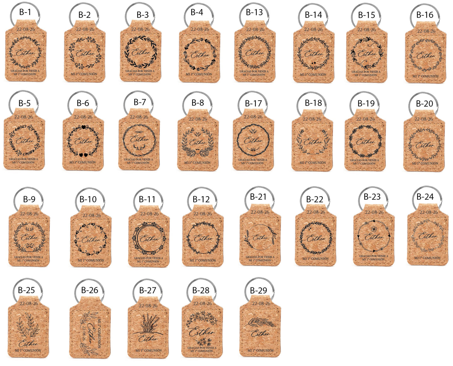 Llavero de Corcho  - Modelo CM3